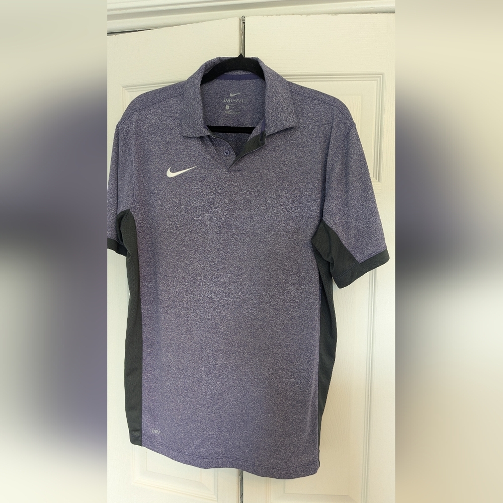 Nike Men's Purple Polo Dri-Fit Medium Shirt